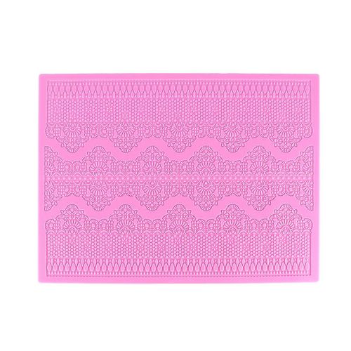 Moule À Gâteau En Silicone De Qualité Supérieure, Qualité Alimentaire, 37,5 X 27,5 Cm, Compatible Four, Micro-Ondes, Congélateur Et Lave-Vaisselle, Rose