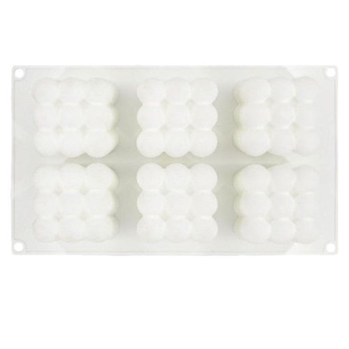 Moule À Gâteau En Silicone De Qualité Alimentaire, 6 Grilles, Pour Four Et Micro-Ondes, Antiadhésif, Facile À Nettoyer, 29,5 X 17,2 Cm