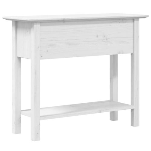 Vidaxl Table Console Bodo Blanc 90x34,5x73 Cm Bois De Pin Massif