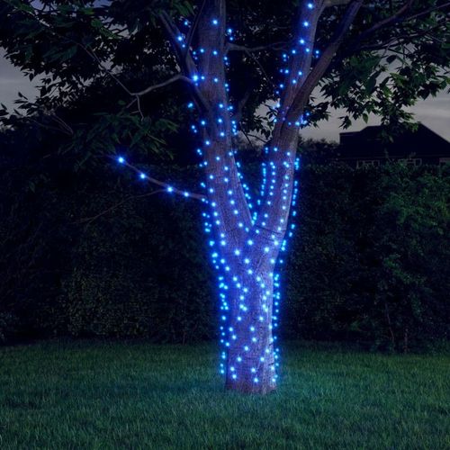 Lampes Solaires 5 Pcs 5x200 Led Bleu Intérieur Extérieur