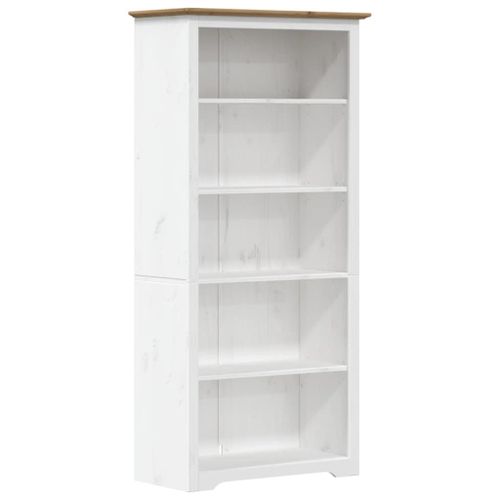 Vidaxl Bibliothèque Bodo Marron 82x40x173 Cm Bois Pin Massif 5 Niveaux