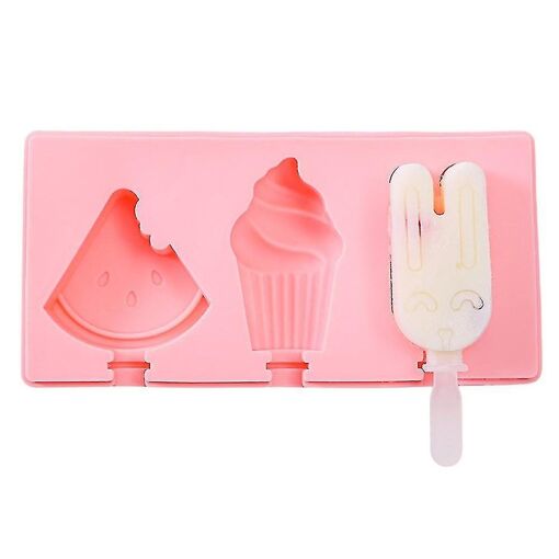 Moule À Glace En Silicone Diy Pour Sucettes Glacées, Glaces Et Cake...
