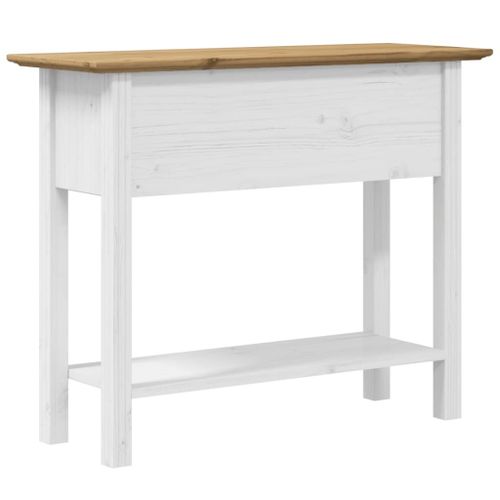 Vidaxl Table Console Bodo Marron 90x34,5x73 Cm Bois De Pin Massif