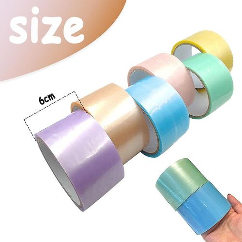 Ruban Adhésif De Décompression En Pvc, 6 Rouleaux, Couleurs Aléatoires, Jouet Anti-Stress Pour Enfants Et Adultes