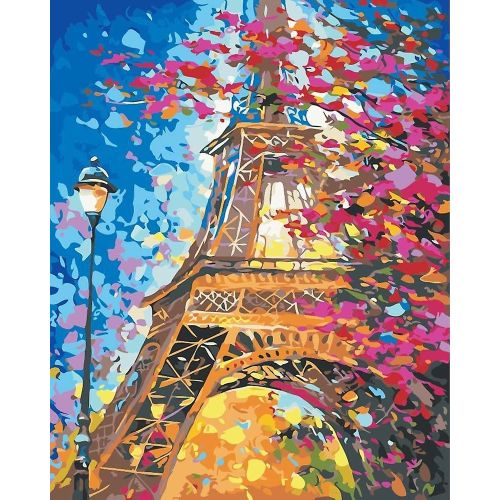 Kit De Peinture Par Numéro Sans Cadre 16 X 20 Pouces Pour Peinture À L'huile À Faire Soi-Même - Comprend Une Toile, Des Peintures Acryliques Et Des Pinceaux