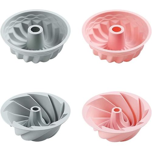 Lot De 4 Moules À Gâteaux En Mousseline De Soie Antiadhésifs En Silicone De 15 Cm (6 Po) - Résistants À La Chaleur, Pour Four, Micro-Ondes Et Congélateur