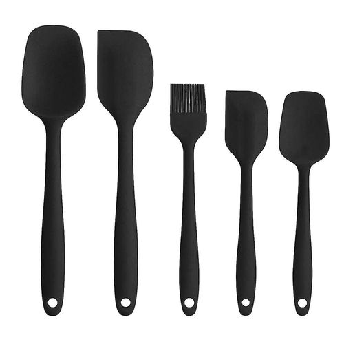Ensemble D'ustensiles De Cuisine En Silicone De Haute Qualité - 5 Pièces Essentielles, Résistant À La Chaleur, Facile À Nettoyer, Non Toxique