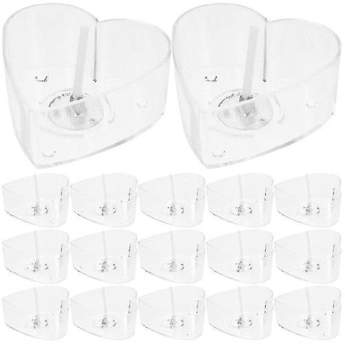 Bougies en plastique transparent de haute qualité avec mèches ¿ Lot de 30 pour vos projets de fabrication de bougies