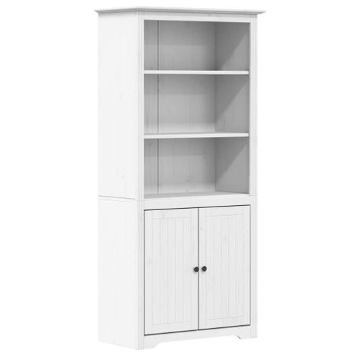Vidaxl Bibliothèque Bodo Blanc 82x40x173 Cm Bois De Pin Massif