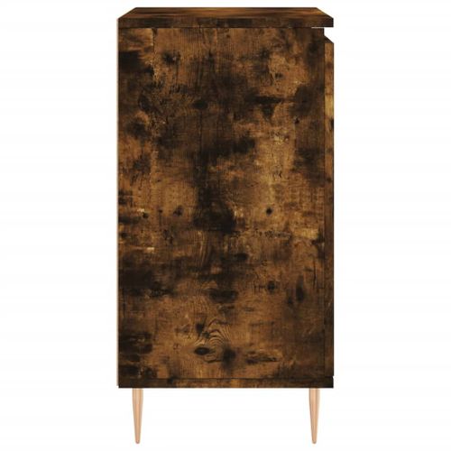 Vidaxl Buffet Chêne Fumé 60x35x70 Cm Bois D'ingénierie