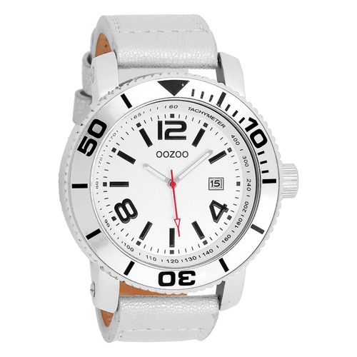 Montre Homme Oozoo Timepieces Analogique Cuir Beige Blanc Uoc2586a