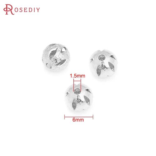 20 Pièces De Haute Qualité Couleur Champagne Or Laiton Surface Mate Perles D'espacement Rondes Bracelet Perles Bijoux Fabrication D'accessoires De Bricolage