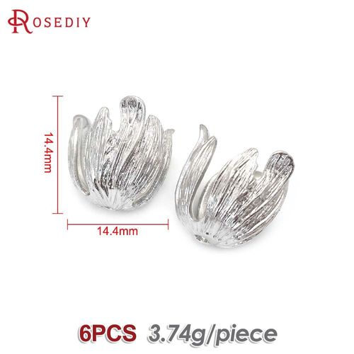 Capuchons De Fleurs En Laiton Pour Documents En Or 18 Carats Pour Femmes, Casquettes À Pampilles, Bijoux À Bricoler Soi-Même, Fournitures Exécutives, Collier, Boucles D'oreilles, Accessoires, Haute Qu