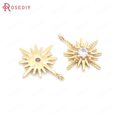 Breloques En Laiton Doré 24 Carats Pour Documents, Breloques En Forme D'étoile, Bijoux À Lettre, Fournitures Exécutives, Bricolage, Colliers De La Présidence, Boucles D'oreilles, Accessoires