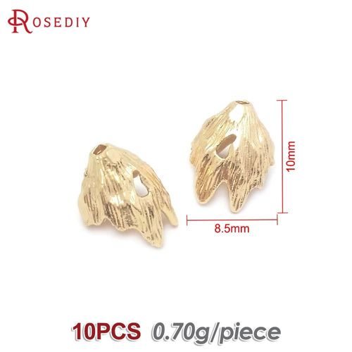 Capuchons De Fleurs En Laiton Pour Documents En Or 18 Carats Pour Femmes, Casquettes À Pampilles, Bijoux À Bricoler Soi-Même, Fournitures Exécutives, Collier, Boucles D'oreilles, Accessoires, Haute Qu