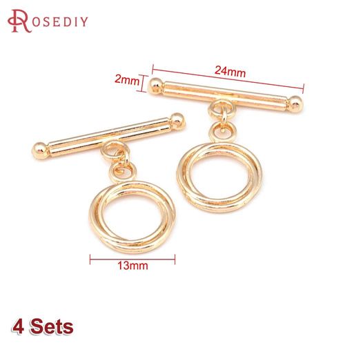 Fermoirs Géométriques En Laiton Doré 18 Carats, Fermoirs Pour Bracelets Allergiques, Bijoux, Fournitures De Bricolage, Accessoires De Bricolage