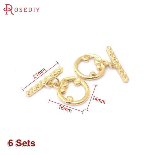 Fermoirs Géométriques En Laiton Doré 18 Carats, Fermoirs Pour Bracelets Allergiques, Bijoux, Fournitures De Bricolage, Accessoires De Bricolage