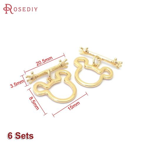 Fermoirs Géométriques En Laiton Doré 18 Carats, Fermoirs Pour Bracelets Allergiques, Bijoux, Fournitures De Bricolage, Accessoires De Bricolage