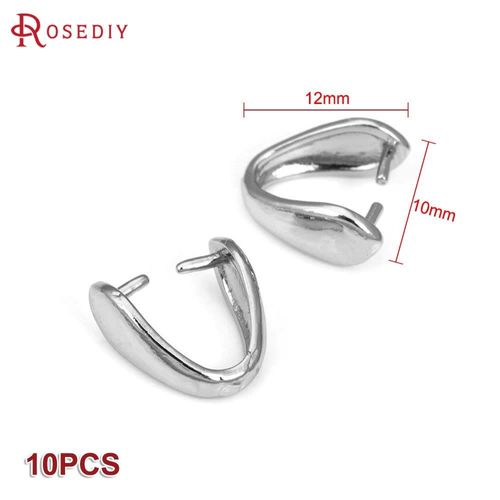 Pendentifs En Laiton Couleur Or 18k, 10 Pièces, Breloques De Connecteur, Fermoirs À Clip, Fournitures De Fabrication De Bijoux, Résultats De Bricolage