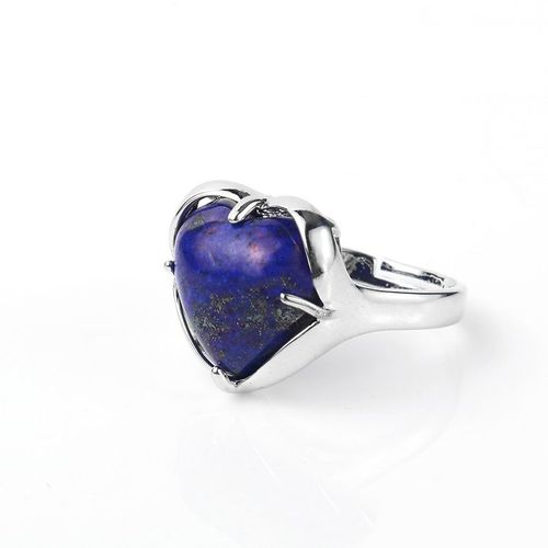 Bague D'amour En Pierre Naturelle De Style Ethnique, Ouverture Simple Et Réglable, Fête Des Filles, Bijoux De Vacances, Accessoires Cadeaux, Nouveau
