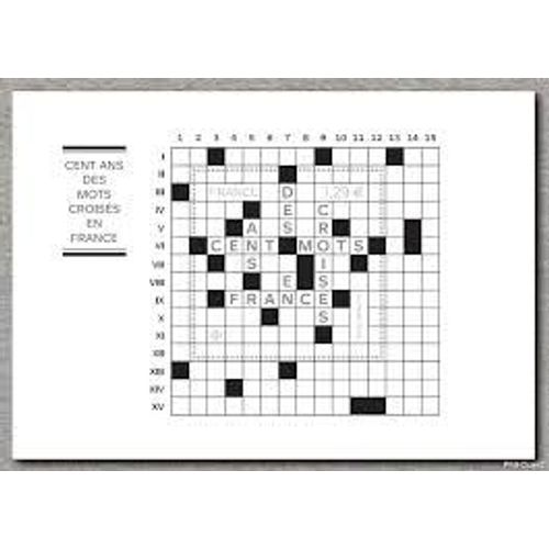 100 Ans Des Mots Croisés Feuillet 5824 Année 2024 N° 5824 Yvert Et Tellier Luxe