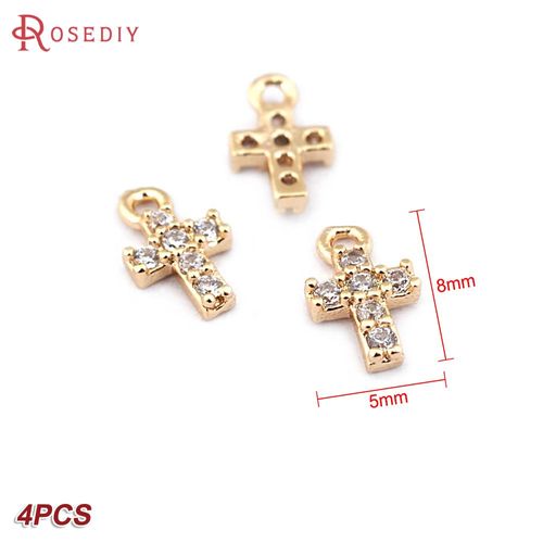 Pendentifs Croix En Laiton Couleur Or 24k, Bijoux, Colliers, Fournitures, Résultats, Boucles D'oreilles, Accessoires, Vente En Gros