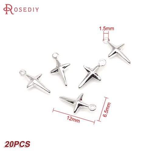 Pendentifs Croix En Laiton Couleur Or 24k, Bijoux, Colliers, Fournitures, Résultats, Boucles D'oreilles, Accessoires, Vente En Gros