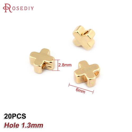 Pendentifs Croix En Laiton Couleur Or 24k, Bijoux, Colliers, Fournitures, Résultats, Boucles D'oreilles, Accessoires, Vente En Gros