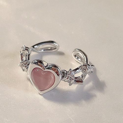 Bagues De Couple Ouvertes En Biscuits Violet Brillant Pour Femmes Et Hommes, Bague Réglable Étoile En Cristal Vintage, Bijoux D'amoureux, Mode, Y2k