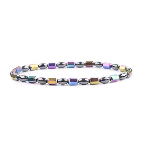 Bracelet De Oral Ille Aimanté En Hématite Pour Homme Et Femme, Soins Sains, Perte De Poids, Artificiel Astique, À La Mode, 24-25cm, Foto Instituts, Bijoux