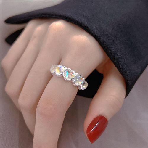 Bague Planète En Cristal Bleu Coréen Pour Femme, Réplique Moonlight, Mode Y2k, Bijoux Brillants, Cadeau De Fête D'anniversaire, Accessoires