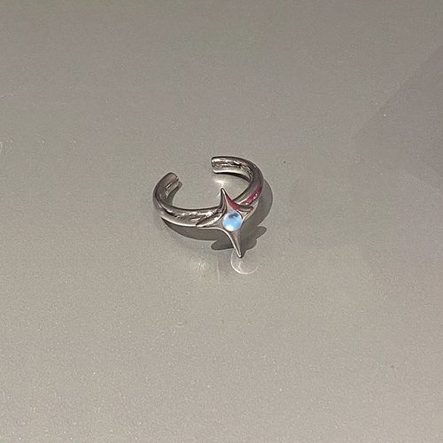 Bague Planète En Cristal Bleu Coréen Pour Femme, Réplique Moonlight, Mode Y2k, Bijoux Brillants, Cadeau De Fête D'anniversaire, Accessoires