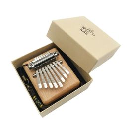 Piano À Pouce Kalimba-Mini Instrument De Musique 8 Tons Avec Boîte-Cadeau