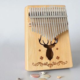 Piano À Pouce Kalimba-Bambou 17 Tons Cerf Classique |