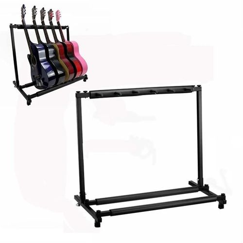 Présentoir De Guitare En Métal Pliable-5 Racks,Réglable,