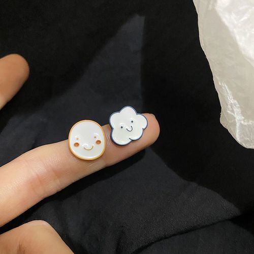 Boucles D'oreilles Nuage De Pluie Blanc Exquis Pour Hommes Et Femmes, Gouttes D'oreille En Cristal Transparent, Fête De Mariage, Cadeaux De Vacances, Bijoux 03