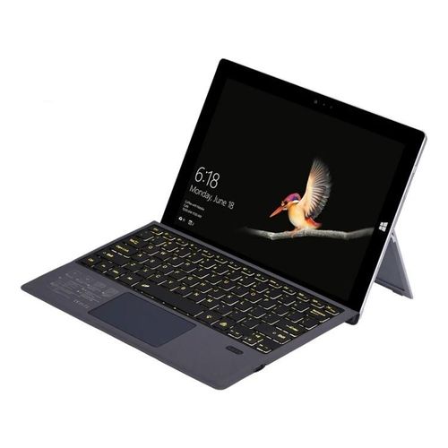Étui de clavier Bluetooth-adsorption magnétique,rétroéclairage coloré pour Microsoft Surface Pro 3/4/2017/6/7