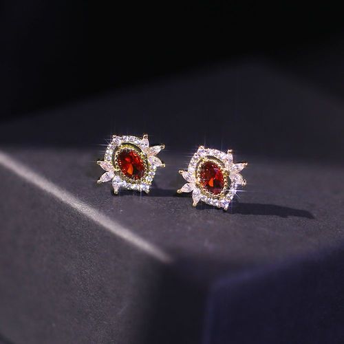 Rundraw-Boucles D'oreilles À Tige En Cuivre Fumé Pour Femme, Plaqué Or, Boucle D'oreille Femme Élégante, Bijoux De Fête, Mode Française