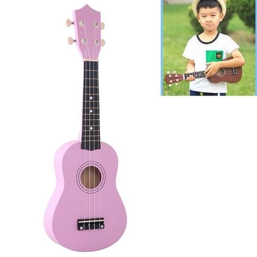 Ukulélé Tilleul 21 Pouces Pour Enfants-Hm100,Instrument De Musique Rose