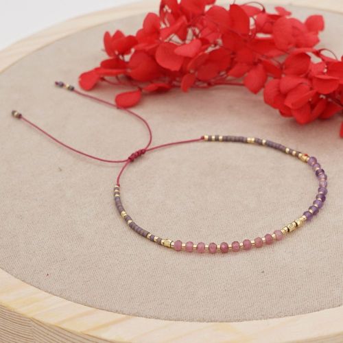 Bracelet En Perles De Clip De Tourmaline Multicolores À Facettes Pour Femme, Délicat, Petit, Naturel, Empilable