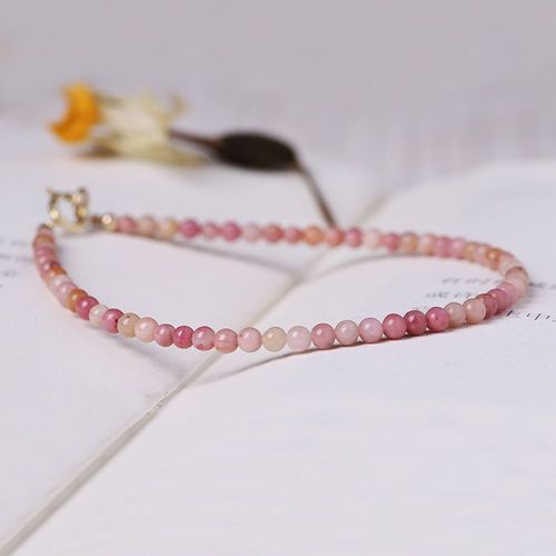 Bracelet En Perles De Clip De Tourmaline Multicolores À Facettes Pour Femme, Délicat, Petit, Naturel, Empilable