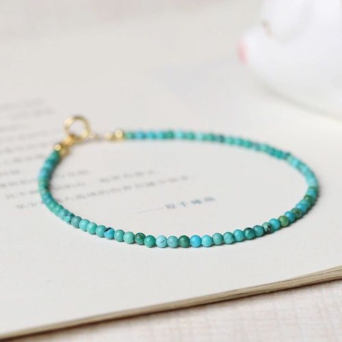 Bracelet En Perles De Clip De Tourmaline Multicolores À Facettes Pour Femme, Délicat, Petit, Naturel, Empilable