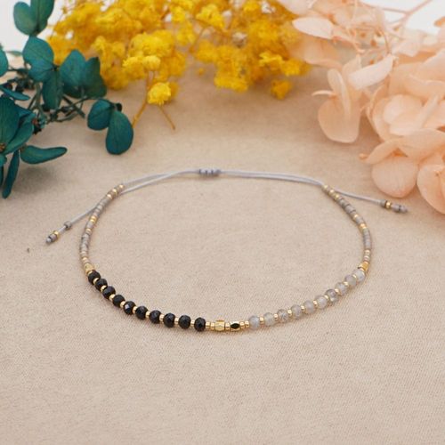 Bracelet En Perles De Clip De Tourmaline Multicolores À Facettes Pour Femme, Délicat, Petit, Naturel, Empilable