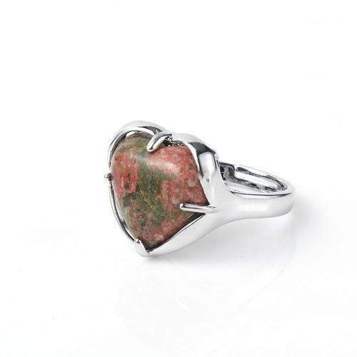 Bague D'amour En Pierre Naturelle De Style Ethnique, Ouverture Simple Et Réglable, Fête Des Filles, Bijoux De Vacances, Accessoires Cadeaux, Nouveau