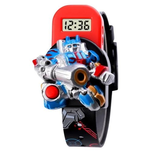 Montre Numérique Led Pour Enfants-Cartoon Robot Design,Skmei 1750