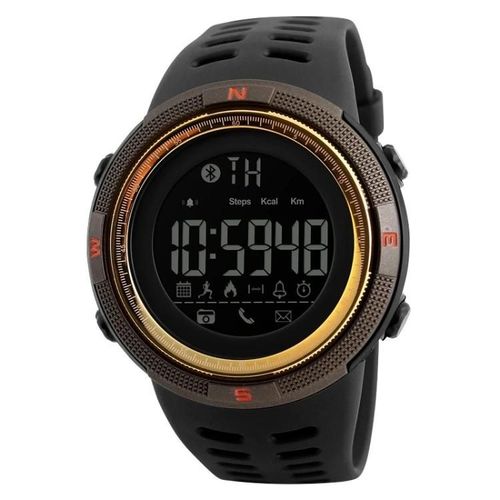 Montre De Sport Numérique-Étanche,Multifonction,Café/Or-Skmei 1250 Café/Or