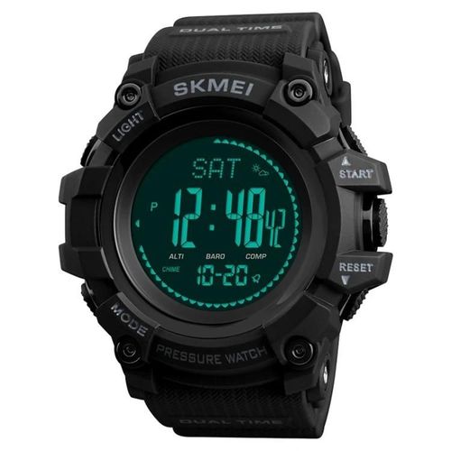 Montre De Sport Numérique Multifonctionnelle-30m Étanche,Boussole,Baromètre,Altimètre,Podomètre | Skmei 1358