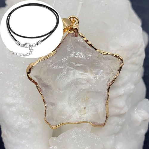 Collier Pendentif En Pierre Naturelle, Pentagramme Coloré, Style Bohème, Bijoux De Fête, Accessoires De Vacances