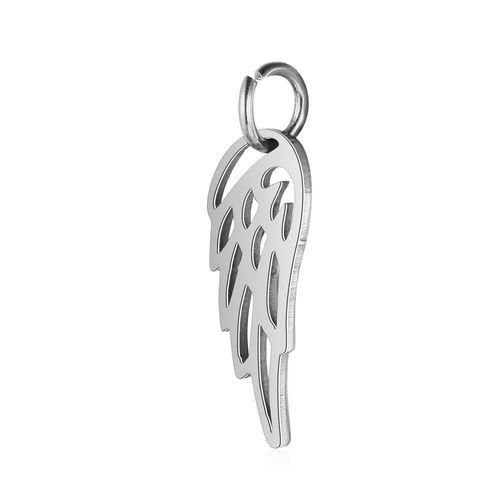 Breloques Ailes En Acier Inoxydable, Argent, Or, Or Rose, 3 Documents, Bijoux De Bricolage, Collier De Direction, Bracelet, Vente En Gros, 10 Pièces