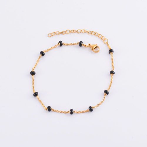 Collier Ras Du Cou En Acier Inoxydable Plaqué Or Pour Femme, Bracelets De Oral Ille En Émail Coloré, Tendance, Bijoux Imperméables